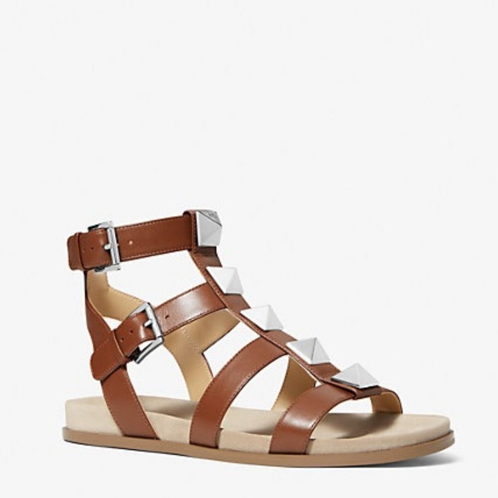MICHAEL Michael Kors Wren Studded Leather Sandal